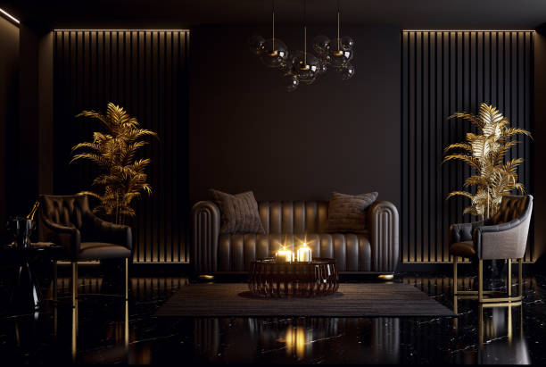 Bright modern living room featuring a stylish sofa set with decorative flowers