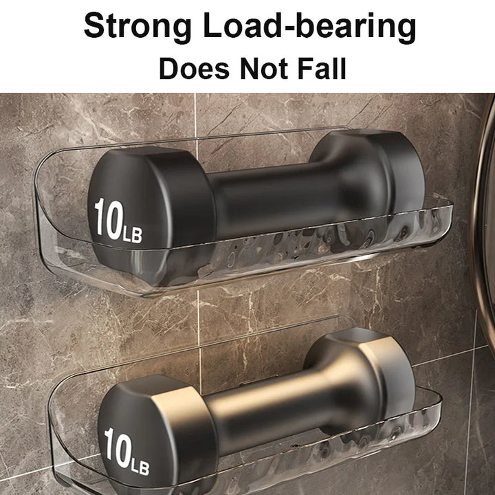 Bathroom Shelf Acryli No Drill Organizer Shower Storage Rack Washstand Cosmetics Storage Rack Wall Mounted Toilet Shampoo Holder